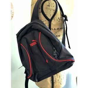 Puma Small Black/Red Backpack Bag